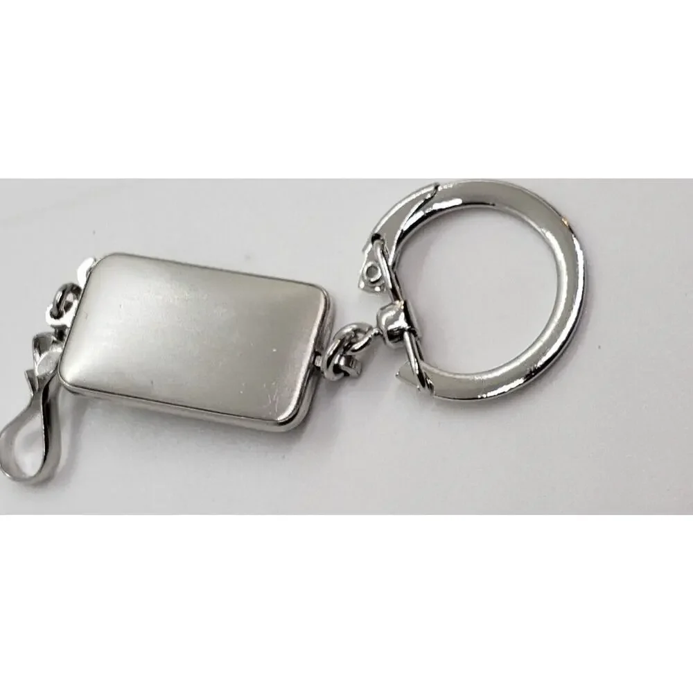 Vintage Keychain Moon Landing Space rocket 60s 70s Anson Twin lock Comical FOB